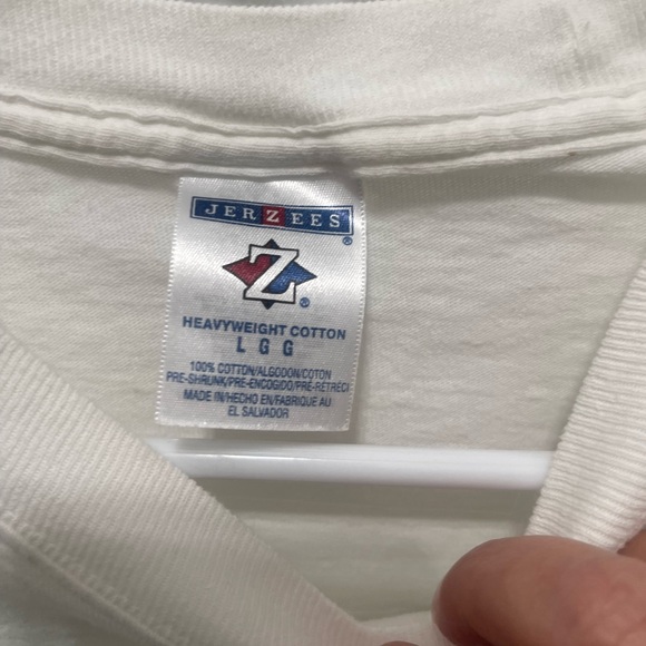 Jerzees Cream Tee with Bold Orange Virginia Design - Picture 4 of 13